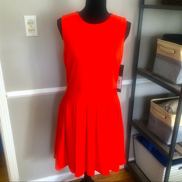 Bagdley Mischka Fit and Flare Red Dress - Picture 2 of 8